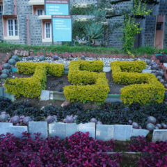 School Name in Floral Design- JSS Public School, Ooty