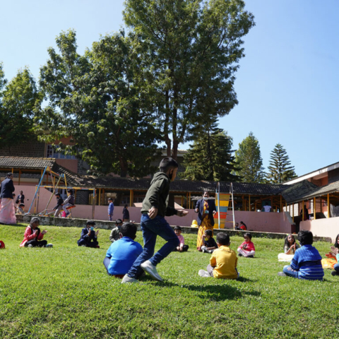 Kids enjoying - JSS Public School, Ooty