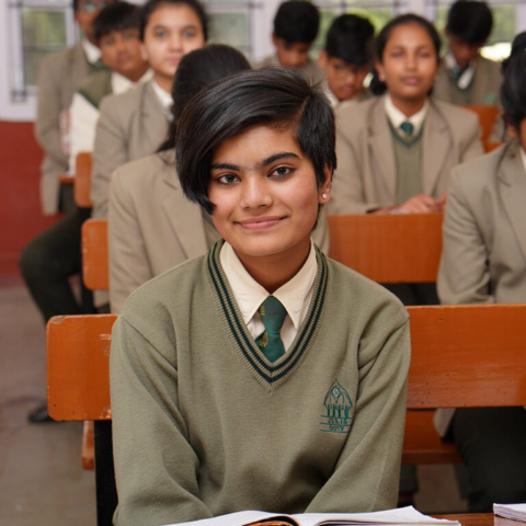 Student in Class - JSS Public School, Ooty